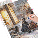 5D teemantmaal, t&auml;ispuurt&uuml;druk, uus saabumine teemantkunstiga tikandid j&otilde;ulukaunistused 20X30CM