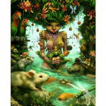 5D DIY Teemantmaal Konn Prints T&auml;is&uuml;mmargune puur Mosaiik Ristpistes Teemanttikandid 20X30CM