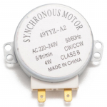 Mikrolaineahju s&uuml;nkroonmootor 49TYZ-A2 AC 220-240V CW/CCW 4W 5/6 RPM