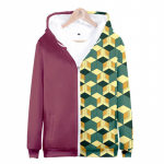 Anime T&otilde;mblukuga kapuutsid Deemon Slayer Blade Kilo Gate Tanjirou 3D digitaalse tr&uuml;kiga riided kapuutsiga suures suuruses XXS