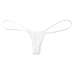 Naiste veniv madala k&otilde;rgusega Micro Mini G-String T-selja stringid Bikiinipesu aluspesu valge