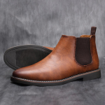 Retro meeste saapad HECRAFTED Fashion Mugavad Chelsea saapad 40 pruun