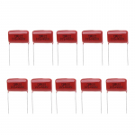 10tk CBB22 105J 400V metalliseeritud kilekondensaatorid 1UF P20mm &otilde;hukese kilega kondensaatorid