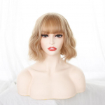 Bybrana Ladies Bangs Waves L&uuml;hikesed juuksed S&uuml;nteetilised juuksed Parukad igap&auml;evaseks kandmiseks 30CM