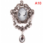 S Cameo Vintage prossid naistele Kuninganna Cameo Beauty