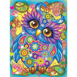 T&auml;ielik 5D DIY teemantmaal V&auml;rviline &ouml;&ouml;kull Teemanttikand T&auml;ielik kattekiht Ristpistes Kodu dekoratsioon K&auml;sitsi valmistatud kingitus Full Square 40x50cm