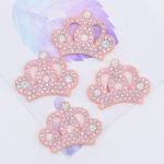 20 tk. Roosa kivikroon, aplikatsioon isetegemise meisterdamise plaastrid, lameda seljaga scrapbookingi kaunistused. roosa