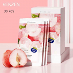VENZEN Peach Nicotinamide Moisturizing Mask Pores Moisturizing Cleansing Sleep Smear Jogurt Mask 30pcs roosa