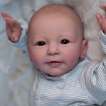 BZDOLL 55 cm 3D-v&auml;rviga nahk, silikoon Reborn Boy Baby Doll m&auml;nguasi t&uuml;drukule nagu t&otilde;eline Bebe 22-tolline Lisa Alive dress up Play House Boneca 55cm 3D-paint Skin Doll