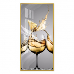 Moodne minimalistlik veiniklaasi l&otilde;uendi maalimine restorani baari kaunistus maalimine s&ouml;&ouml;gituba veinikapp seinakunsti plakat 50x100cm