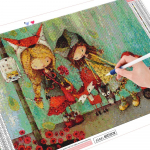 HUACAN 5D Teemanttikandid Multifilm T&uuml;druku Teemantmaal Ristpistes N&auml;put&ouml;&ouml; Kodukaunistus Ruutpuur Laste Kingitused Full Square 20*30 cm