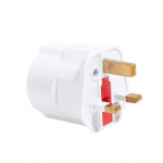 Eu Euro 2 Pin To Uk 3 Pin Plug AC universaalne Adapter Travel Converter Euroopa valge