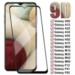 2,5D kaitseklaas Samsung Galaxy A02 A12 A22 A32 A42 A52 A72 M02 M12 M32 M42 M62 karastatud klaasist kile A02 must