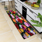 3D lillevaip K&ouml;&ouml;gi jooksjamatt Libisemiskindel lillevaip magamistoa jaoks Pehme vannitoa p&otilde;randamatt M&auml;luvahust tualettmatt Uksematt 40x60cm