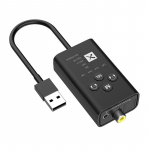 VAORLO APTX-saatja tugi 24-bitine 96KHZ USB Plug and Play &Uuml;hendage 2 seadet Qualcomm 5.2 madala latentsusega tugi Helistamine telerile PS4 PS5 must