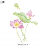 Uued moodsad lillede triikraud plaastritel isetegemise jaoks soojus&uuml;lekande riided T-s&auml;rgid soojus&uuml;lekande kleebised kaunistuste tr&uuml;kkimiseks B#