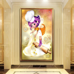 5D Teemantmaaling K&uuml;psetav p&auml;kapikk Ristpistes Teemanttikandid Mosaiik Kunst Pilt kivikividest Kaunistus Kingitus Full Round 20x30cm