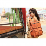 Klassikaline k&auml;sitsi valmistatud retro ehtsast kitsenahast unisex uus Office Messenger seljakott 12x16x4 pruun