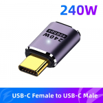 Fonken USB4.0 40Gbps Type C to USB C PD3.1 Adapter Connector 240W 8K@60Hz Kiirlaadimiskonverter MacBook Pro MPS5 Nintendo Switchile Type A