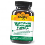 Gl&uuml;koosamiini kondroitiini kompleks, gl&uuml;koosamiini ja kondroitiini valem, Country Life 90 kapslit (03124001) 90caps