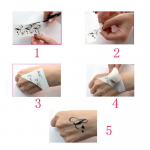 (Nikita) Veekindel kotkasulgede p&auml;&auml;suke ajutised t&auml;toveeringud 3D liblikas lill v&otilde;lts Ta One Size must