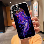 Telefoni&uuml;mbris Iphone 14 Pro Max 13 12 11 Pro Max Xs Xr X 12mini 7 8 Plus Se Jellyfish Case Funda jaoks iphone 11ProMax