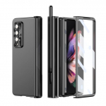 Kukkumiskaitseklaasist kilega kaitse&uuml;mbris Samsung Galaxy Z Fold 4 5g Fold4 Fold3 Fold 3 S pliiatsihoidja jaoks Moodne telefoni kate for Samsung Z Fold 4 must