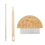 Gobel&auml;&auml;n kudumine kammipeksja puidust seinavaiba kamm Peened hambad K&auml;si kangasteljed DIY gobel&auml;&auml;n kudumine gobel&auml;&auml;n kudumiskahvlid 1