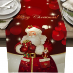 P&otilde;hjamaade j&otilde;ulud j&otilde;uluvana peo lauakaunistus k&ouml;&ouml;gilaua lipp laudlina p&uuml;hadematt Tr&uuml;kitud laualipp 150x33cm punane