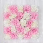 3D-lillede seinapaneel 15,7 * 15,7 tolli kunstlilledest seinataustaga siidist roosimatt kodupeo pulmade taustadekoratsiooniks HP-40X40-S-1pcs-