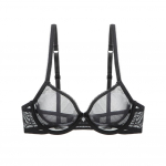 Naiste v&otilde;rgust rinnahoidja, l&auml;bipaistev rinnahoidja, suures suuruses pitsist l&auml;bipaistev rinnahoidja alustraat, polsterdamata bralette 80C