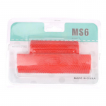 Kummist rullpintsliga v&auml;rvimist&ouml;&ouml;riistad isetegemise imitatsiooniga puidust teraline tekstuurirull punane