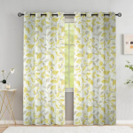 V&auml;rviline lillekardin elutuppa Elegantne abstraktne kardin Lilleviinapuust prinditud aknakatted k&otilde;rge varjundiga (70&ndash;90 %)2 paneeli W70 X H183cm X 2