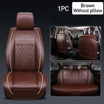 Padjamatt Pad Autotarvikud Auto istmekatted Hingav PU-nahast libisemisvastane auto 1PCS（no pillow） kohv