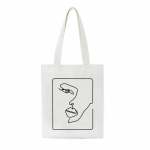 Korea Vintage abstraktse tr&uuml;kiga ostukott mood suure mahutavusega l&otilde;uendist kott ins kolledži armas uus naiste kott Ulzzang &otilde;lakotid 24*26cm must