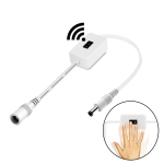 12 V liikumisanduri juhtimise k&auml;sitsi p&uuml;hkimisl&uuml;liti 5050 2835 LED-ribavalgusti tarvikule DC-pordi sisse- ja v&auml;ljal&uuml;litusl&uuml;liti