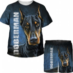 Lapsed armas suvine 3D prinditud koer Dobermani husky kuldne retriiveri kutsikas T-s&auml;rk Spordidress T&auml;navar&otilde;ivad poisid t&uuml;drukud riided Chandal 100