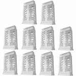 Plastikust mesinduskast, mesilaste kasvatamise tassi komplekt, mesilaspuurid mesinikule 10 PCS valge