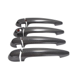 Auto 8 tk Carbon Fiber Look v&auml;lisukse k&auml;epideme katte trimmid BMW 1. seeria E87 F20 F21 2007- X1 E84 2012-2015 jaoks 8 Pcs gray