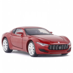 1/32 Scale Maserati Alfieri Coupe Diecast automudeli m&auml;nguasi, tagasit&otilde;mmatav m&auml;nguasi koos heli ja valgusega lastele v&auml;ikelastele poistele t&uuml;drukutele m&otilde;eldud kingituste kollektsioon 1/32-14.5x5.8x3.5 cm punane