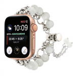 Luksuslik kvaliteetne naturaalne hall ahhaatrihm Apple'i kellale Asendus randme naiste mood Randmepael 38/40/41mm