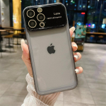 luksuslik Large Window Lens Film TPU telefoni&uuml;mbris iPhone 14 13 12 11 Pro Max k&otilde;ikeh&otilde;lmav kukkumiskaitse kate iPhone 14 Pro Max must