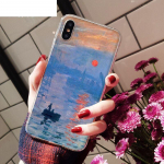 Claude Monet kunstimaal TPU pehme telefonikott Apple iPhone 11 12 13 pro max 8 7 6 6S Plus X XS MAX 5 5S SE XR mobiiltelefonidele iphone 6plus 6splus