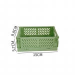 Kokkupandav kast, plastist kokkupandav hoiukast, korv, kosmeetikakonteiner, lauaarvuti hoidik koduseks kasutamiseks koolilaua hoiukast roheline