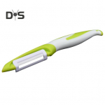 Keraamiline koorija, ergonoomiline kumer k&auml;epide, terava teraga toidukvaliteet, multifunktsionaalne k&auml;sitsi k&ouml;&ouml;giviljade ja puuviljade koorimise t&ouml;&ouml;riist k&ouml;&ouml;gividinad roheline/valge