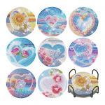 8 tk Teemantmaalialused 5D ookeanikunsti komplektid T&auml;iskasvanutele Lastele Lihtne kasutada DIY F