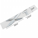 ABS Chrome 3D t&auml;htembleemi m&auml;rgikleebis auto auto stiil B+M+W X1 X2 X3 X4 X5 X6 X7 GT jaoks X1 must