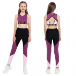 Laste spordidress, t&uuml;drukute spordirinnahoidja koos s&auml;&auml;ristega Sportlik s&ouml;rkimiskost&uuml;&uuml;m, spordir&otilde;ivad 4&ndash;16-aastastele 13-14 Years must/roosa