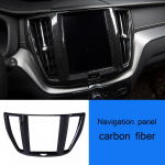 ABS-i s&uuml;sinikkiust automaatse navigatsioonipaneeli kaunistuskatte katte kleebis auto stiil Volvo XC60 2018 jaoks