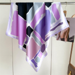 Elegantsed salli kaelasallid naistele 90 cm moer&auml;tikud ja m&auml;hised Bandana peasallid 90x90cm helelilla v&auml;rv